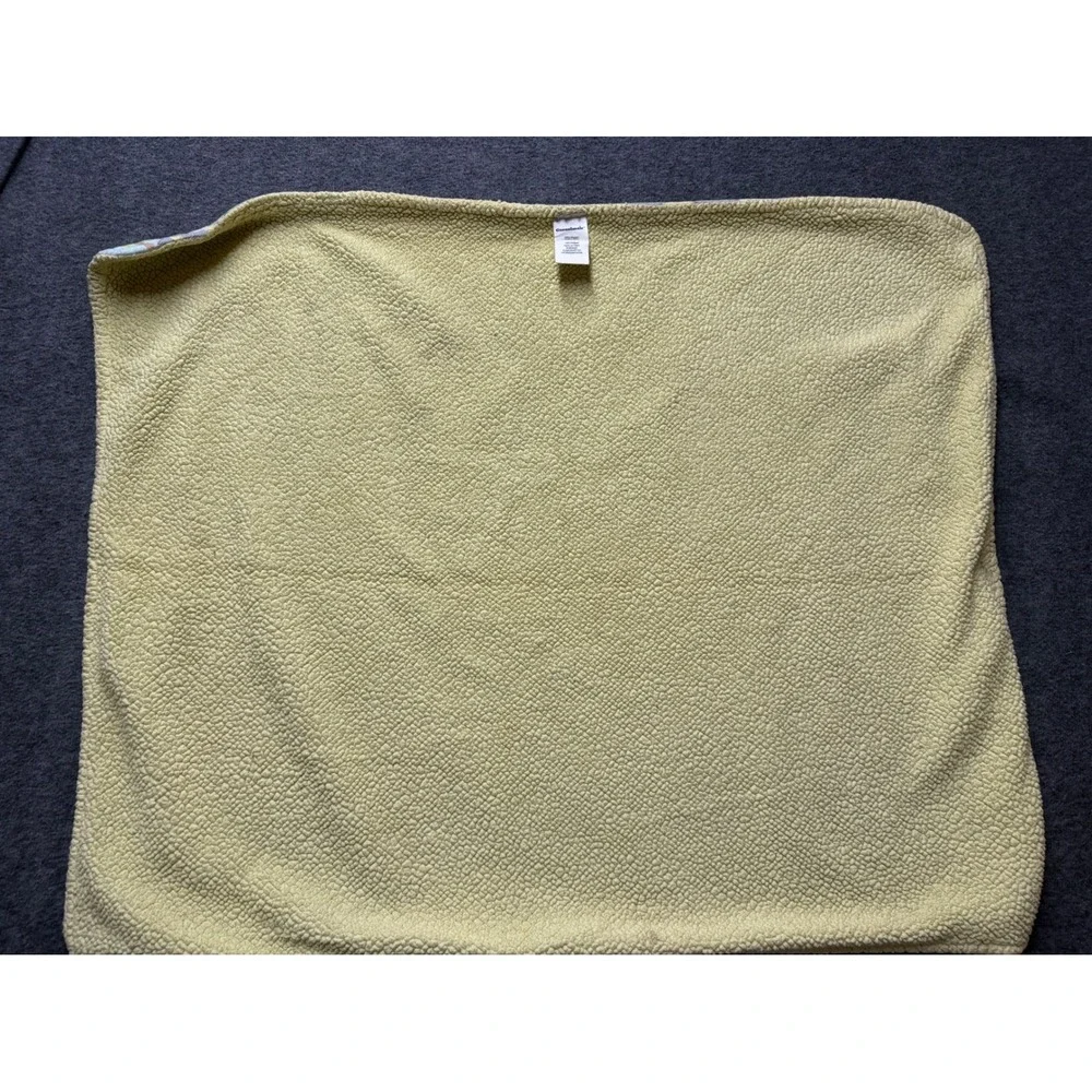Garanimals Baby Blanket Gray Yellow Owl Giraffe Elephant Popcorn Sherpa GM45716N